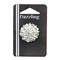Belagio Rhinestone Shank Button, 1" Diameter, 1 Piece, Spoked Cluster Design, Silver/Crystal